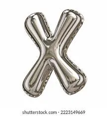 LETTER ( X ) 16" SILVER